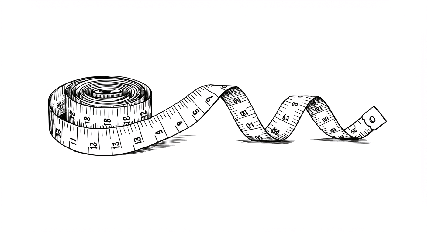 A measuring tape wrapped around a person’s waist, representing weight management progress.