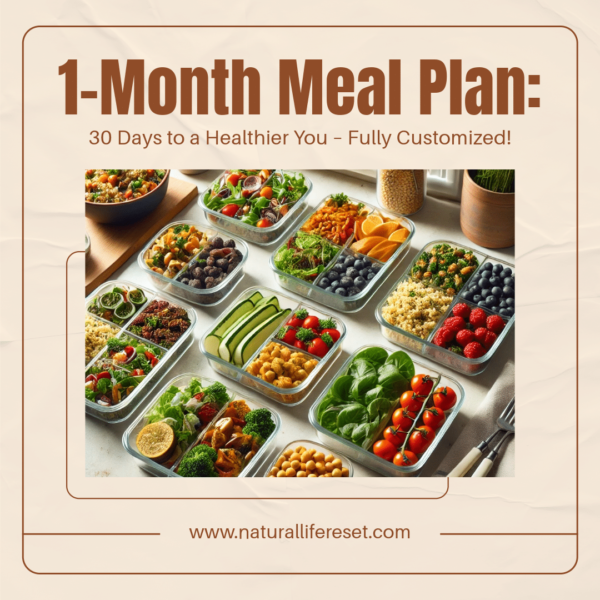 1-Month Custom Meal Plan – Whole-Food, Plant-Based (SOS-Free)