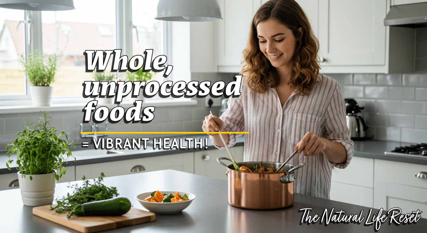 Woman cooking healthy food in kitchen