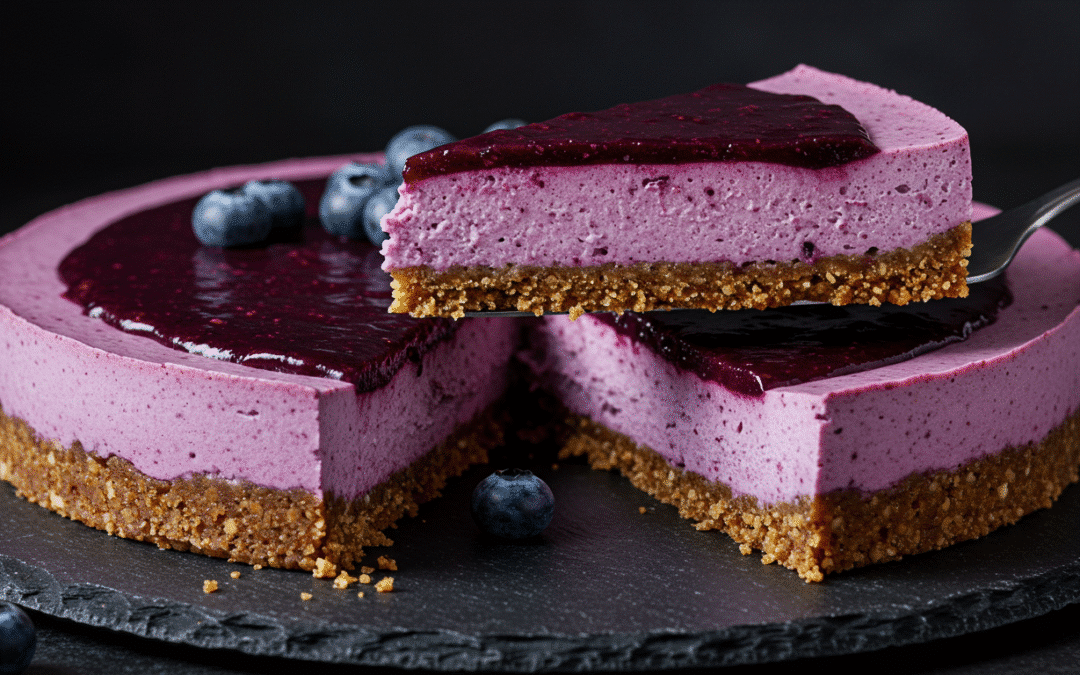 Raw Blueberry Vegan Cheesecake – WFPB SOS-Free Dessert